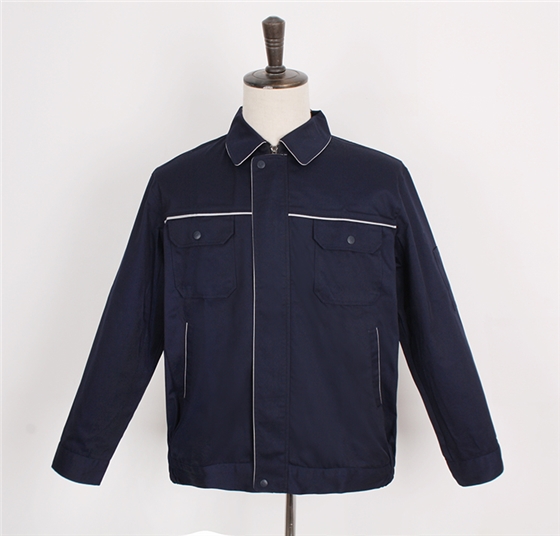 藏藍(lán)色工服夾克