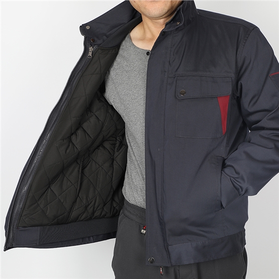 冬季定制工作服_四穿棉夾克雙面穿內(nèi)膽可拆卸工作服（黑）_冬季工作服定制廠家-工服美