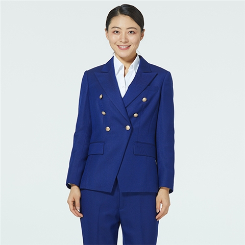 時(shí)尚寶藍(lán)色西服