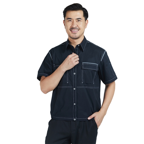 新款夏季翻領(lǐng)時(shí)尚工作服