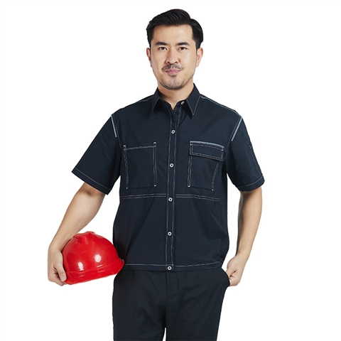 新款夏季翻領(lǐng)時(shí)尚工作服