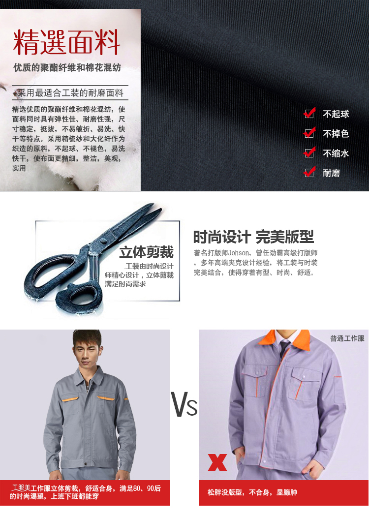 秋季時(shí)尚耐磨工作服