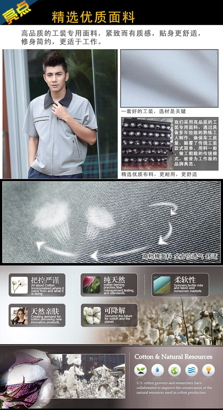 夏季翻領(lǐng)工作服