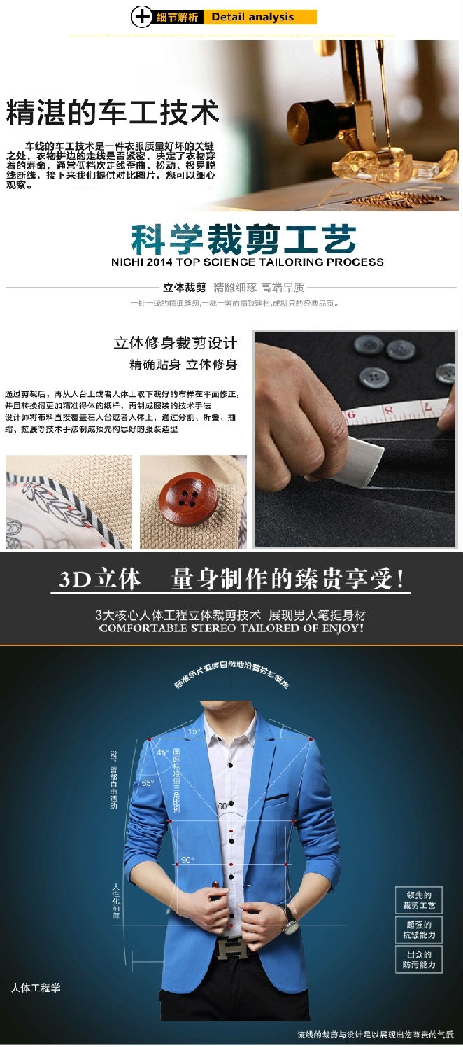 韓版修身小西服