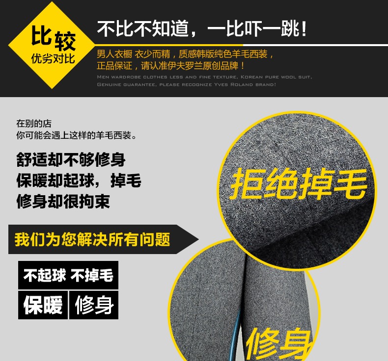 羊毛韓式西裝