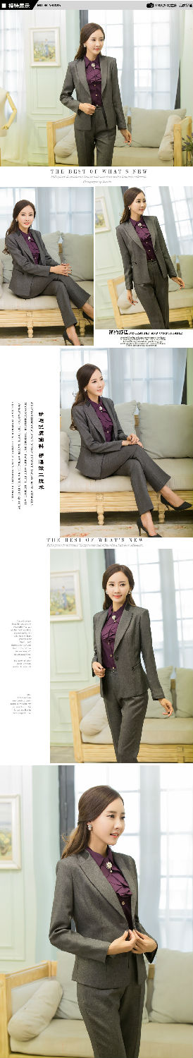 女性休閑一粒扣西裝