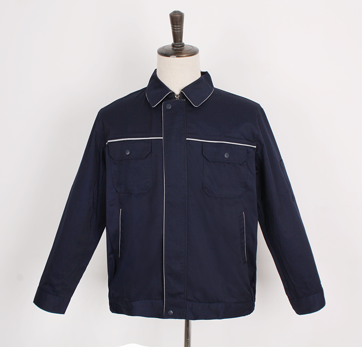 藏藍(lán)色工服夾克