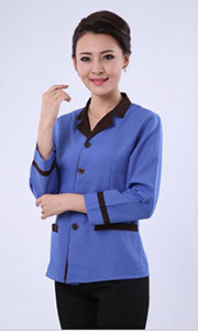 長(zhǎng)袖保潔服天藍(lán)色